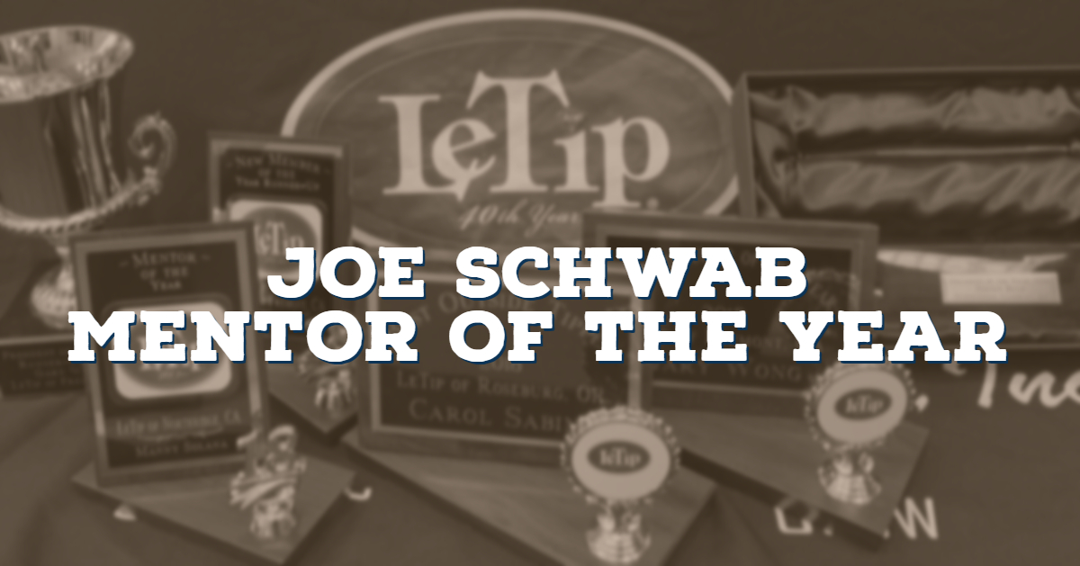 Joe Schwab, Mentor of the Year