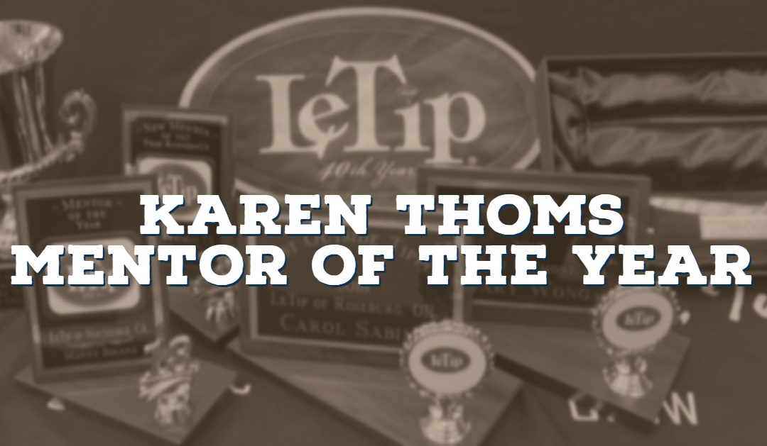 Karen Thoms, Mentor of the Year